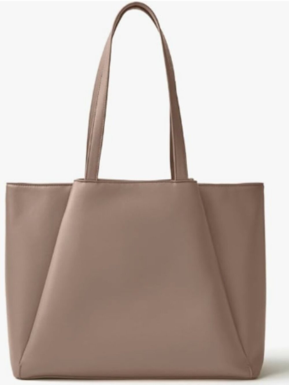 NEW - Vegan Leather Laptop Tote Bag for 15.6 Inch Laptops Taupe